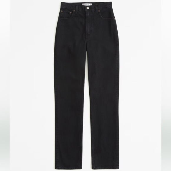Abercrombie & Fitch Pants - Abercrombie & Fitch NWT Ultra High Rise 90s Straight Denim Jeans Black size 24